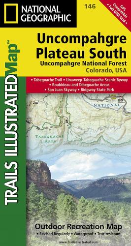 Uncompahgre Plateau South Map (Uncompahgre National Forest)