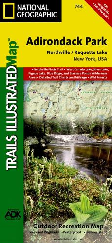 Northville, Raquette Lake: Adirondack Park Map