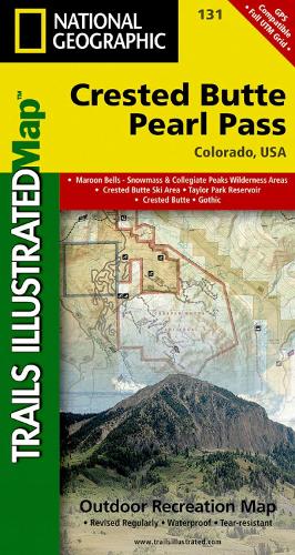 Crested Butte, Pearl Pass Map