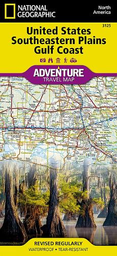 United States, Southeastern Plains And Gulf Coast Adventure Map