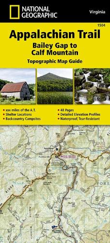 Appalachian Trail: Bailey Gap to Calf Mountain Map