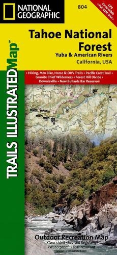 Tahoe National Forest West Map (Yuba and American Rivers)