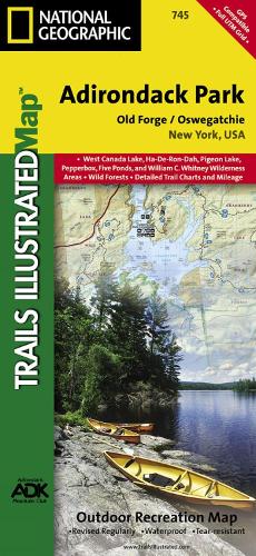 Old Forge, Oswegatchie: Adirondack Park Map