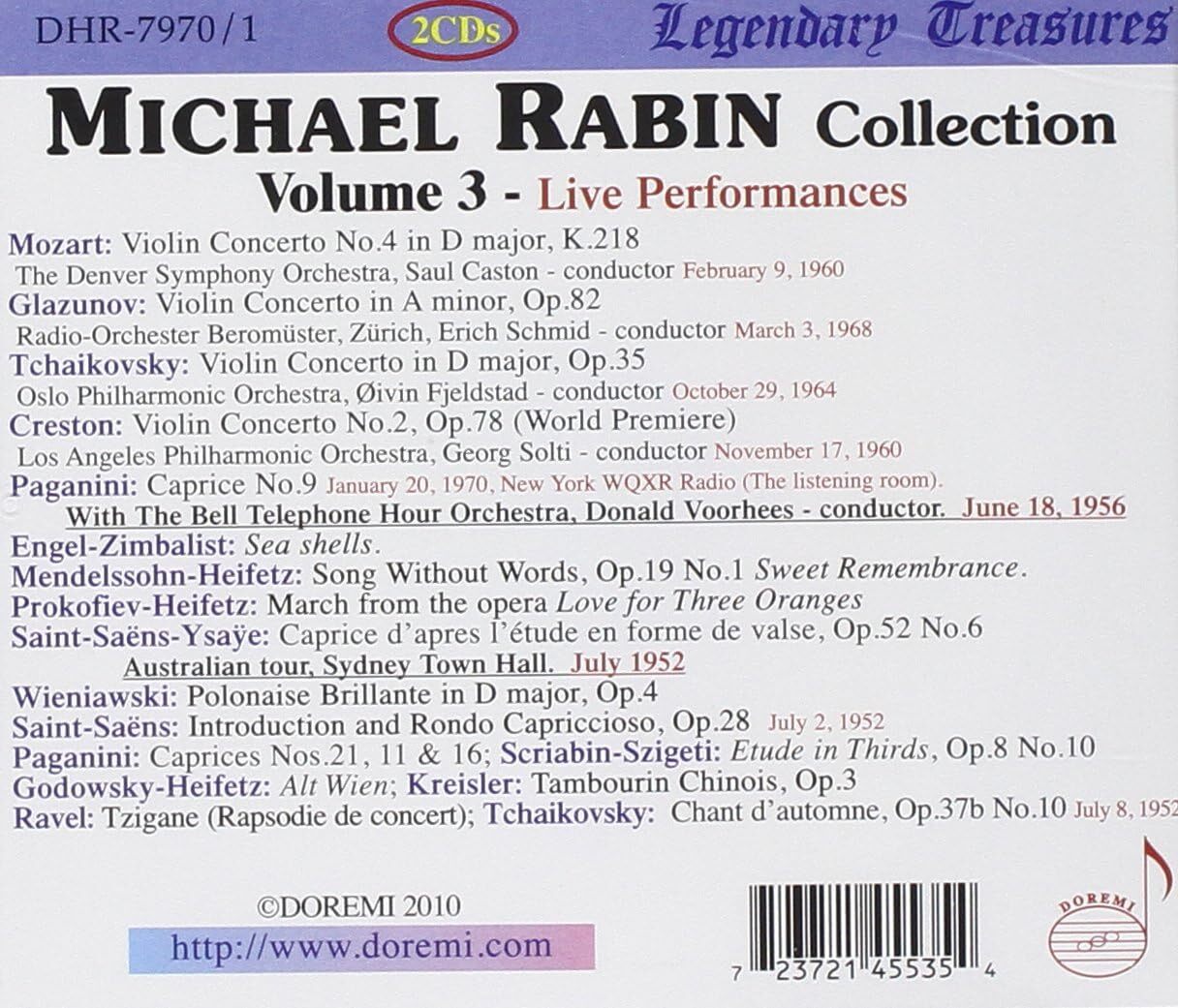Michael Rabin Collection - Volume 3