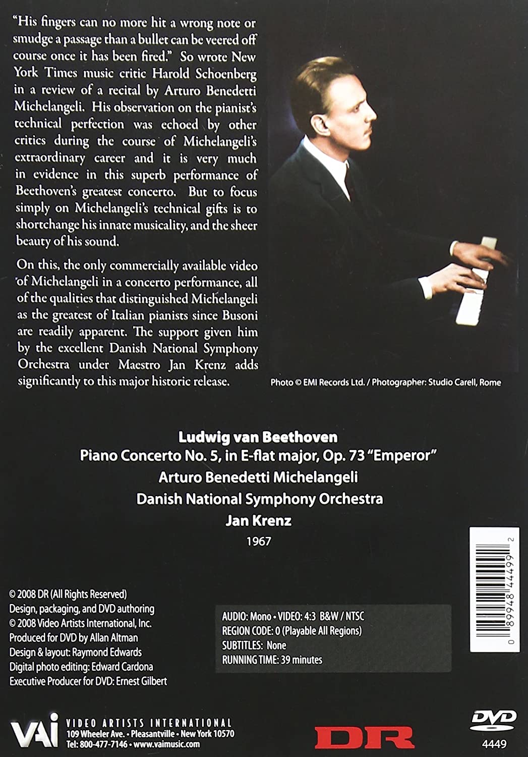 Arturo Benedetti Michelangeli: The Emperor Concerto