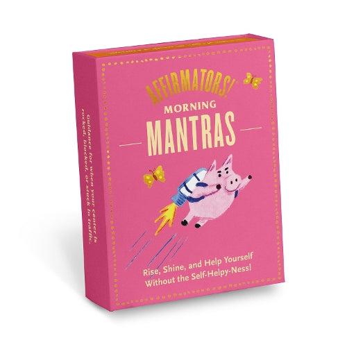 Knock Knock Affirmators! Mantras (Morning) Card Deck, 40 Cards