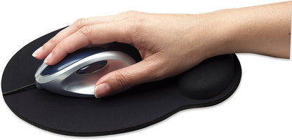 Manhattan Small Gel Mouse Pad - with Soft Wrist Support, Non-Slip Base, Ergonomic Design - for Laptop, Computer, PC Mouse - Lifetime Mfg Warranty - Black, 434362