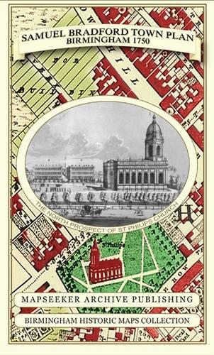 Samuel Bradford Town Plan Birmingham 1750 (Birmingham Historic Maps Collection