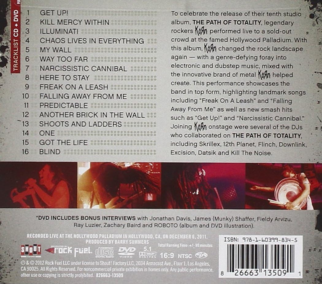 Korn: The Path of Totality Tour - Live at the Hollywood Palladium  Clean Version