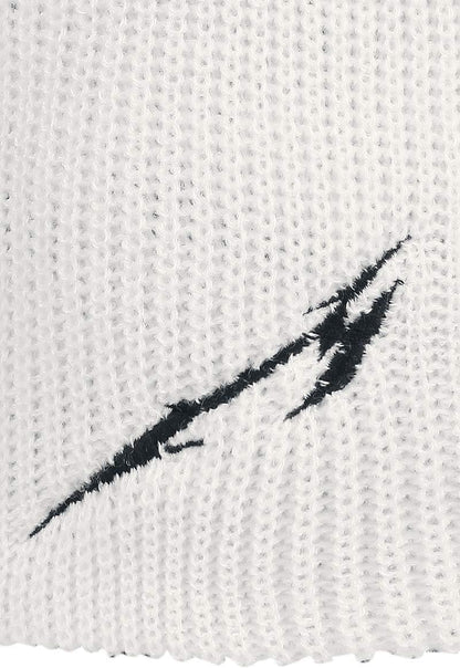 Metallica Glitch M Beanie White