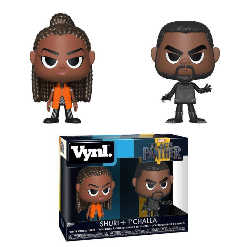 Funko VYNL 4 Inch 2-Pack: Marvel: Black Panther: Black Panther & Shuri