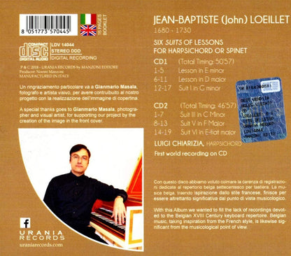 Loeillet: six suites of lessons for harpsichord or spinet