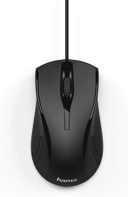Hama MC-200 Optical 3-Button Mouse, Cabled, 1200 DPI