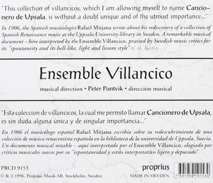 Cancionero De Upsala 1556 (Pontvik, Ensemble Villancico)