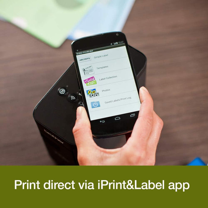 Brother PT-P750W Label Printer, P-Touch Labeller, Wireless, PC Connected & NFC, Desktop