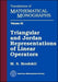 Triangular and Jordan Representations of Linear Operators