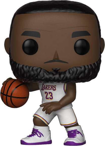 Funko Pop! NBA: Lakers - Lebron LeBron James - (White Uniform) - Collectable Vinyl Figure - Gift Idea - Official Merchandise - Toys for Kids & Adults - Sports Fans - Model Figure for Collectors Lakers: Lebron James Single