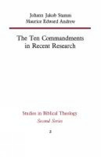 The Ten Commandments in Recent Research