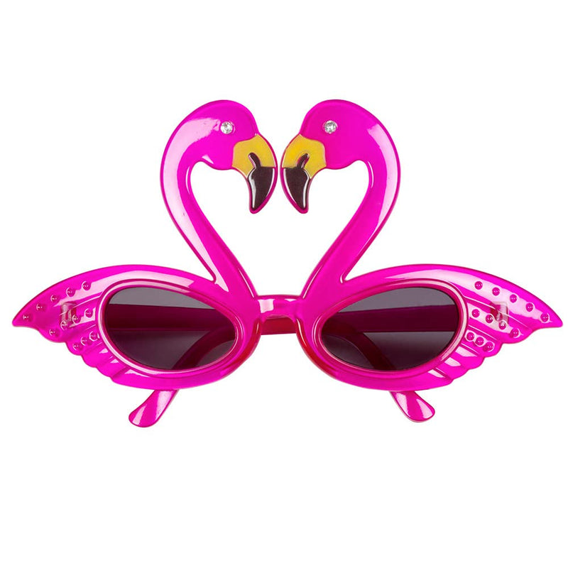 Boland Flamingo Party Glasses, Hawaiian, Fancy Dress Accessory, Carnival, Festival, Novelty Glasses, Adult, One Size