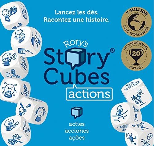Asmodée Story Cubes: Acciones - Todas las versiones disponibles, Multilenguaje (ASMRSC02ML1
