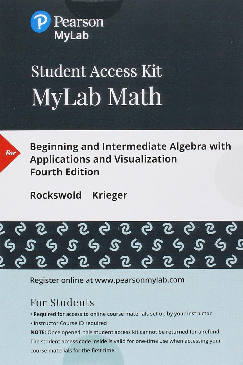 Beginning and Intermediate Algebra with Applications & Visualization, Books a la Carte Edition Plus Mylab Math -- Access Card Package