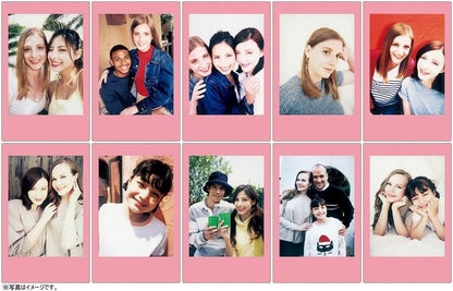instax mini instant film, Pink Lemonade border, 10 shot pack, suitable for all instax mini cameras and printers