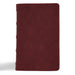 CSB Personal Size Bible, Holman Handcrafted Collection, Marbled Burgundy Premium Calfskin