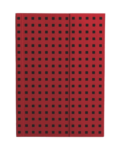 Red on Black (Quadro) B6 Unlined Notebook