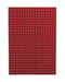Red on Black (Quadro) B5 Unlined Notebook
