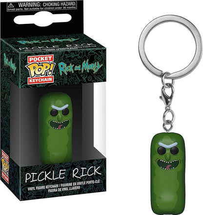 Funko Pocket POP! Keychain: Rick & Morty: Pickle Rick Morty, Multi - Rick And Morty - Vinyl-Minifigur Zum Sammeln Neuartiger Schlüsselanhänger - Strumpffüller - Geschenkidee - Offizielle Handelswaren