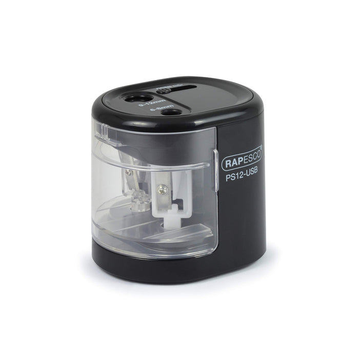 Rapesco 1449 Automatic Electric USB/Battery Pencil Sharpener