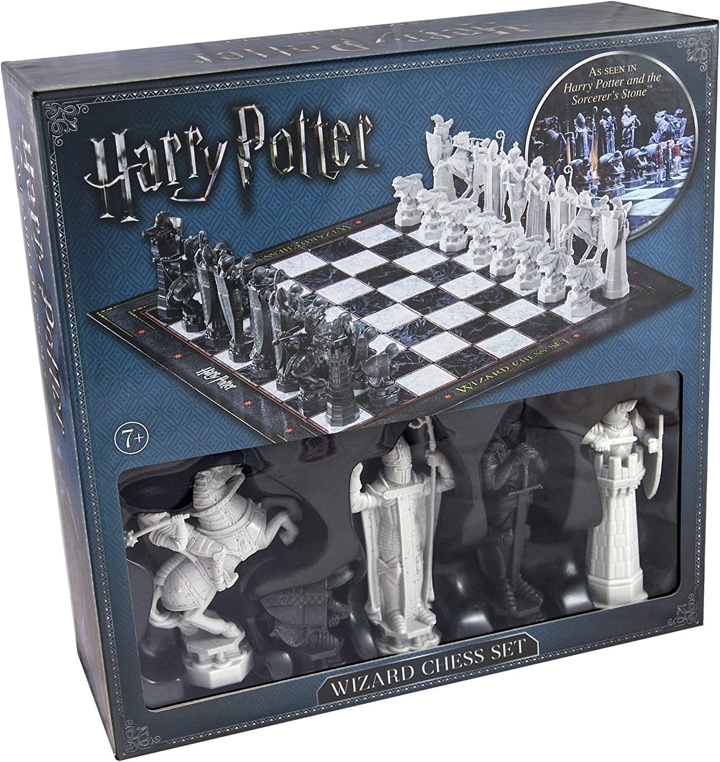 The Noble Collection Harry Potter Wizard Chess Set - 32 Detailed Playing Pieces - Officially Licensed Harry Potter Film Set Movie Props Toys Gifts