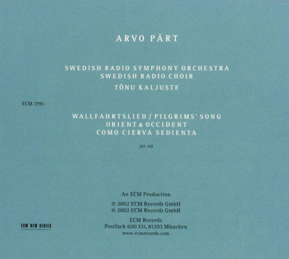 Orient / Occident - Arvo Part