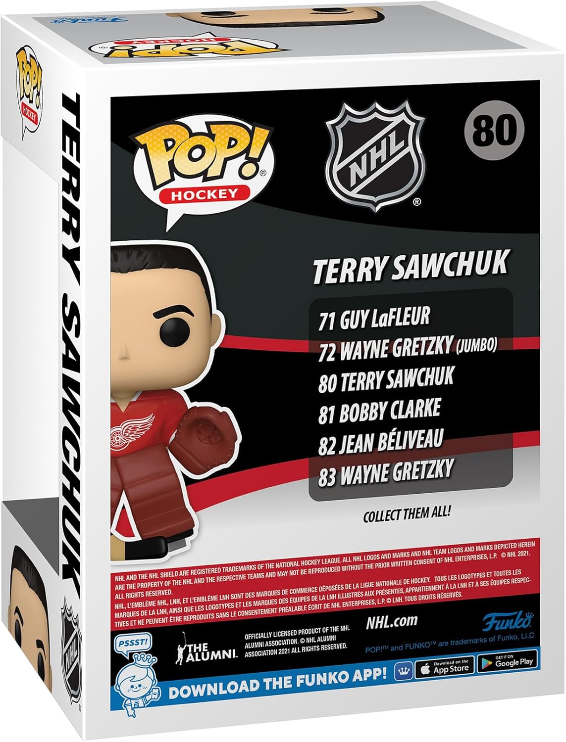 Funko POP! NHL: Legends - Terry SawchukSawchuk - (Red Wings) - NHLAA - Retired Players - Collectable Vinyl Figure - Gift Idea - Official Merchandise - Toys for Kids & Adults - Sports Fans