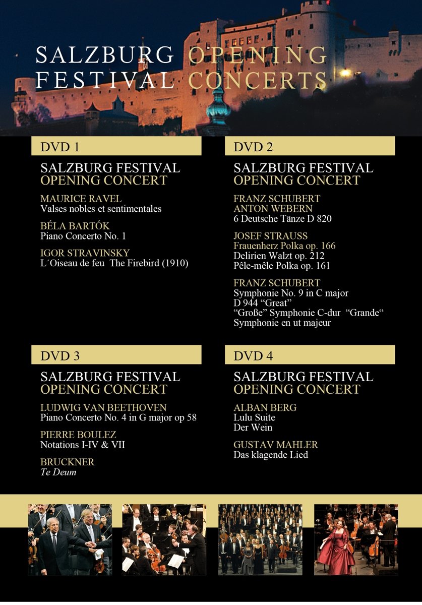 Salzburg Festival Opening Concerts (2008-2011) (4 DVDs