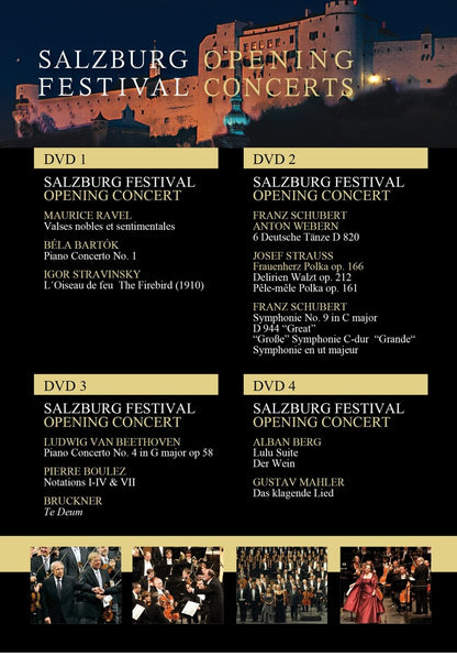 Salzburg Festival Opening Concerts (2008-2011) (4 DVDs