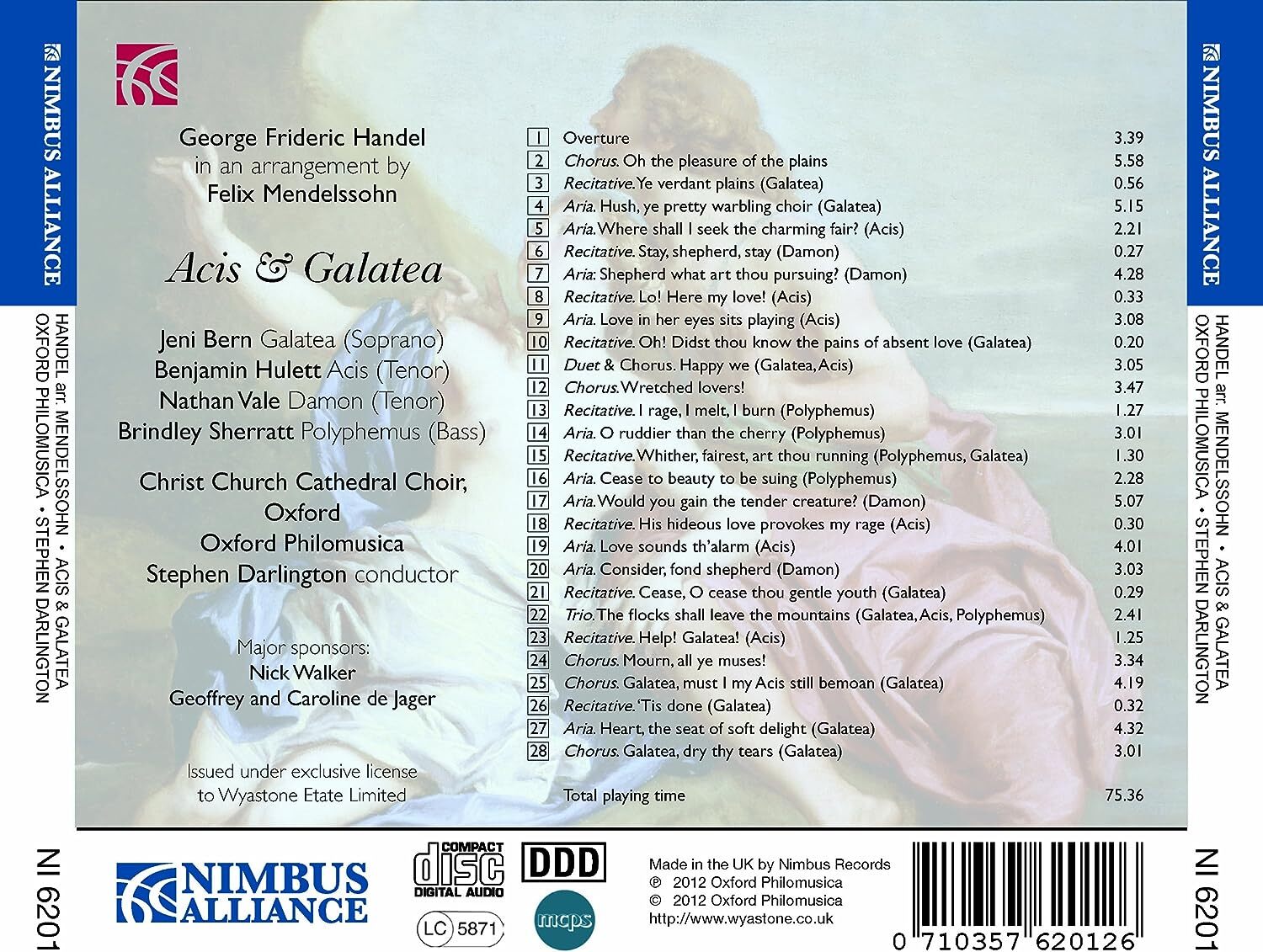 Handel Arr. Mendelssohn: Acis & Galatea