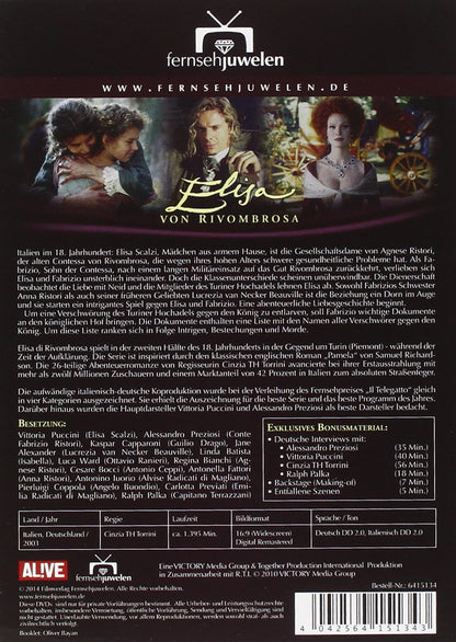 Elisa von Rivombrosa (Staffel 1) - Neuauflage (16:9 Vollbild + Booklet) (8 DVDs