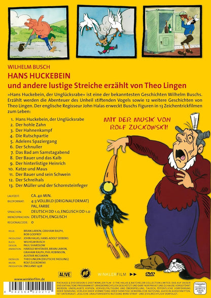Wilhelm Busch: Hans Huckebein und andere lustige Streiche - erzählt von Theo Lingen