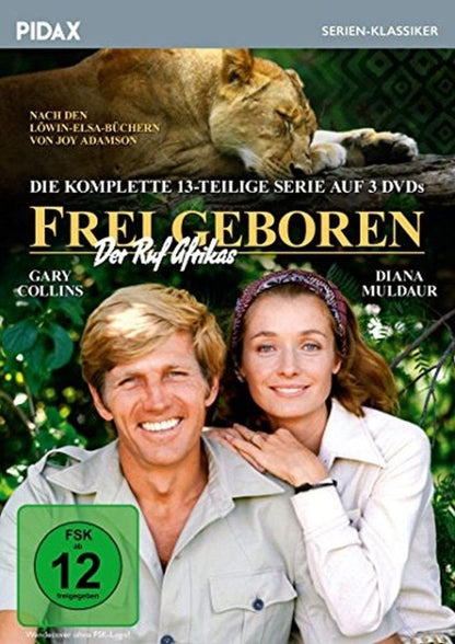 Frei geboren - Der Ruf Afrikas / Die komplette 13-teilige Serie nach den Löwin-Elsa-Büchern von Joy Adamson (Pidax Serien-Klassiker