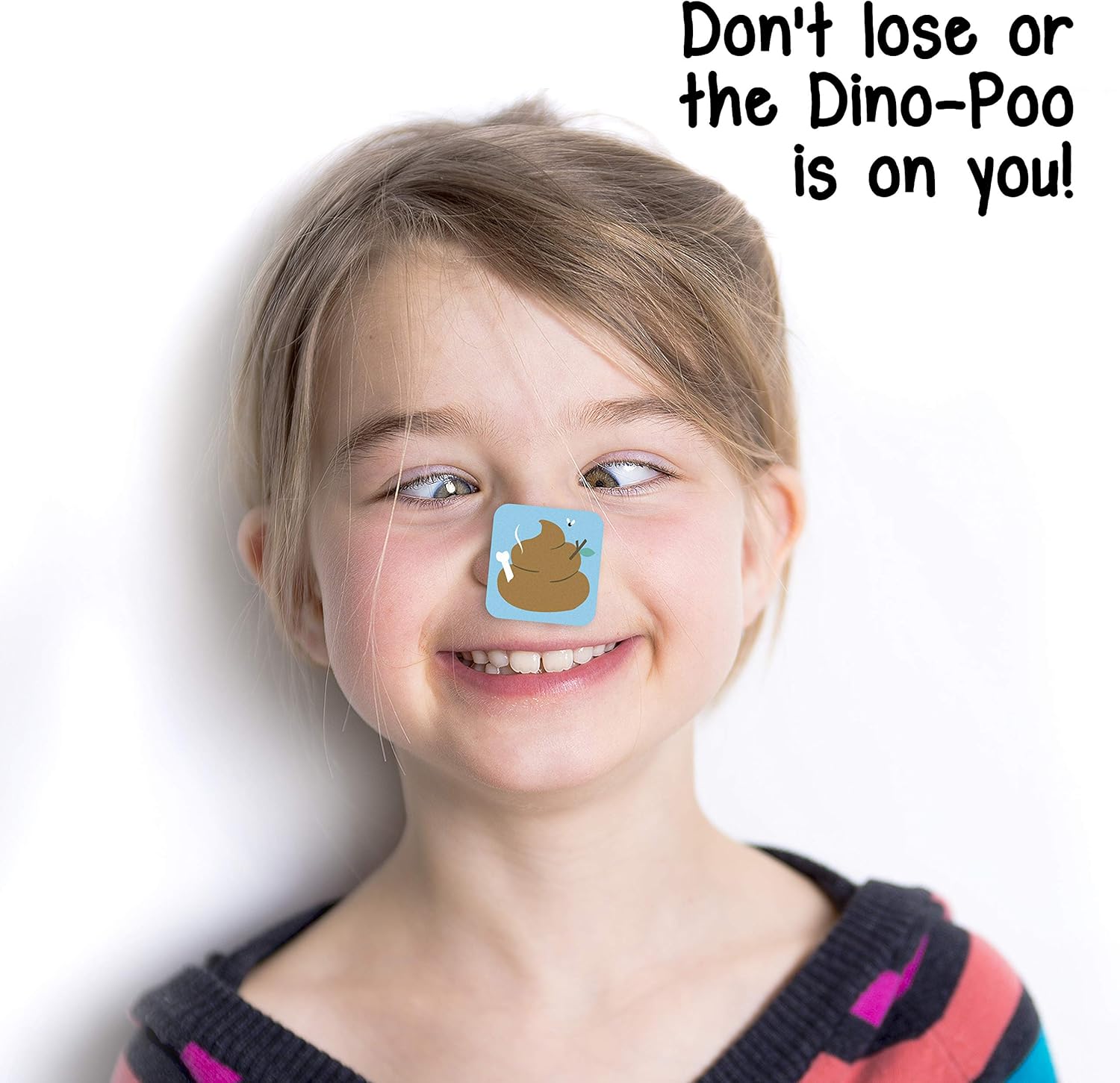 Big Potato Dino Dump: Simple Dinosaur Poo Card Game For Kids and Adults | Travel Size
