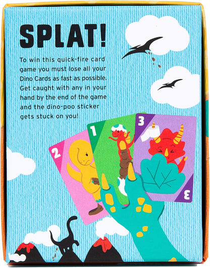 Big Potato Dino Dump: Simple Dinosaur Poo Card Game For Kids and Adults | Travel Size