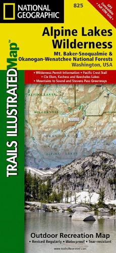 Alpine Lakes Wilderness Map
