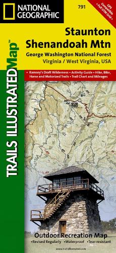 Staunton, Shenandoah Mountain Map