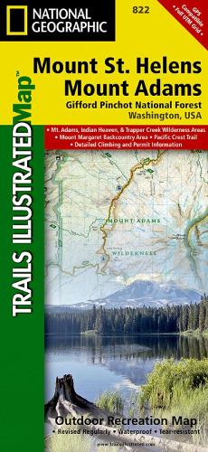 Mount St. Helens, Mount Adams Map