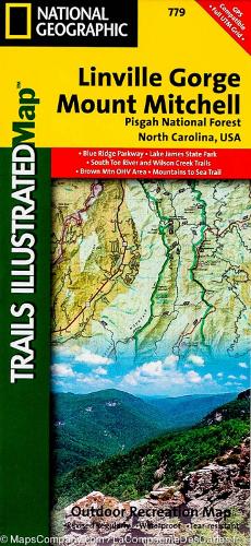Linville Gorge, Mount Mitchell Map (Pisgah National Forest)