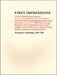 First Impressions -- Printing in Cambridge, 1639. An Exhibition at the Houghton Library and the Harvard Law School Library Oct 6 -- Oct 27, 1989: ... 6–27, 1989 (Houghton Library Publications
