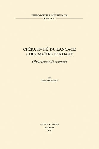Opérativité du langage chez Maître Eckhart