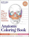 Anatomy Coloring Book with 450+ Realistic Medical Illustrations with Quizzes for Each + 96 Perforated Flashcards of Muscle Origin, Insertion, Action, and Innervation