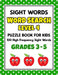 SIGHT WORDS Word Search Puzzle Book For Kids - LEVEL 4